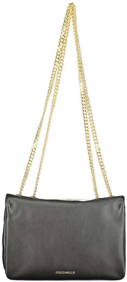 Coccinelle Coccinelle Nero Leather Woman Bag Zwart
