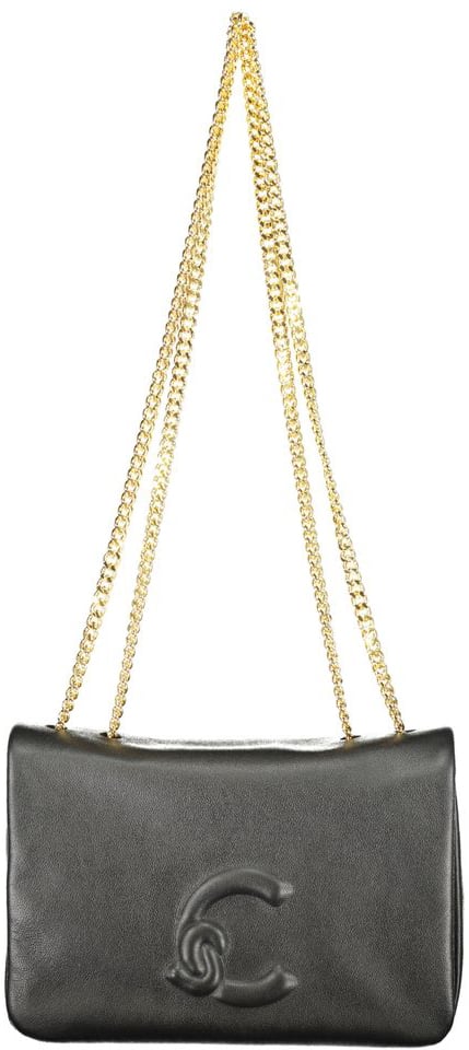 Coccinelle Coccinelle Nero Leather Woman Bag Zwart