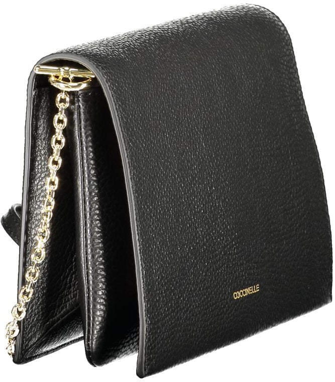 Coccinelle Coccinelle Black Leather Women Handbag Zwart