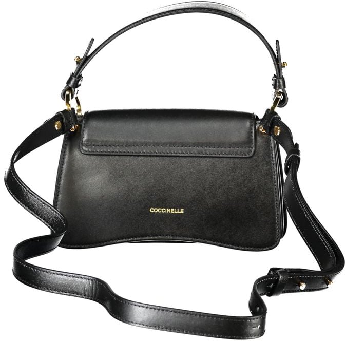 Coccinelle Coccinelle Black Leather Women's Handbag Zwart