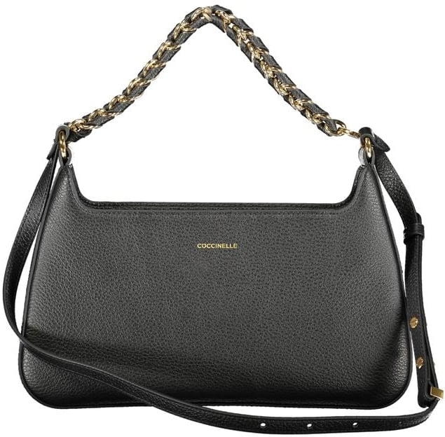 Coccinelle Coccinelle Nero Leather Women Handbag Zwart