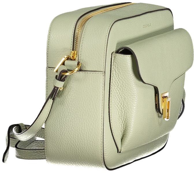 Coccinelle Coccinelle Verde Leather Women Shoulder Bag Zwart