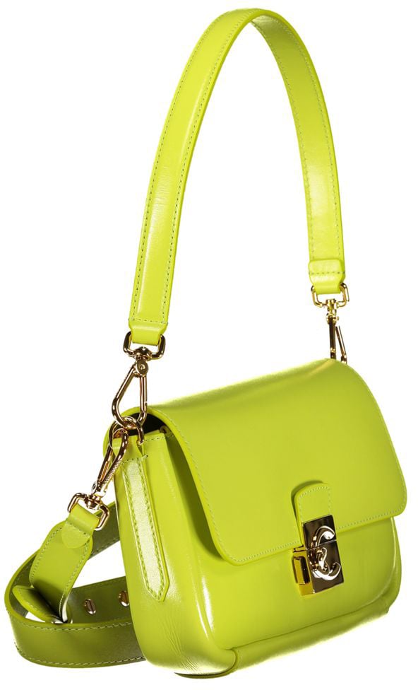 Coccinelle Verde Leather Women Handbag Zwart