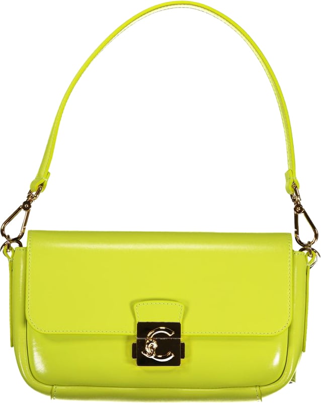 Coccinelle Verde Leather Women Handbag Zwart