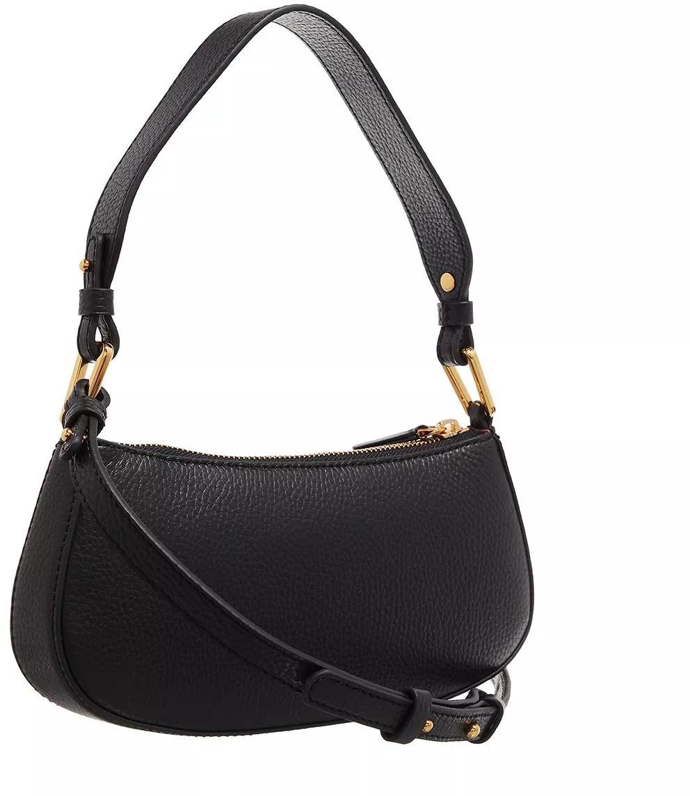 Coccinelle Runderleer Crossbody Tas Zwart