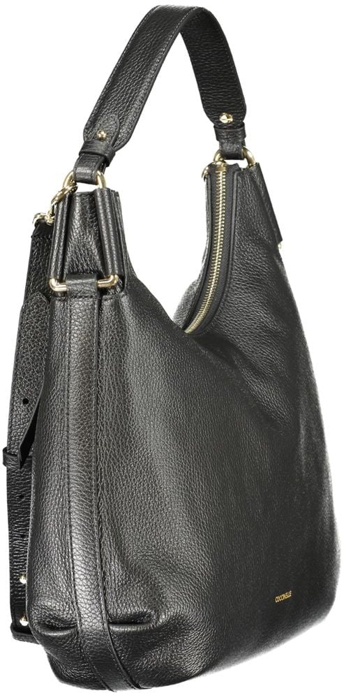 Coccinelle Coccinelle Black Leather Women Handbag Zwart