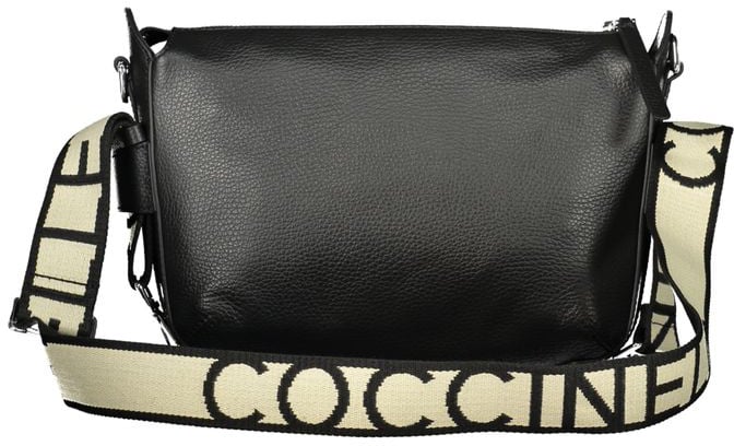 Coccinelle Coccinelle Nero Pelle Women Shoulder Bag Zwart