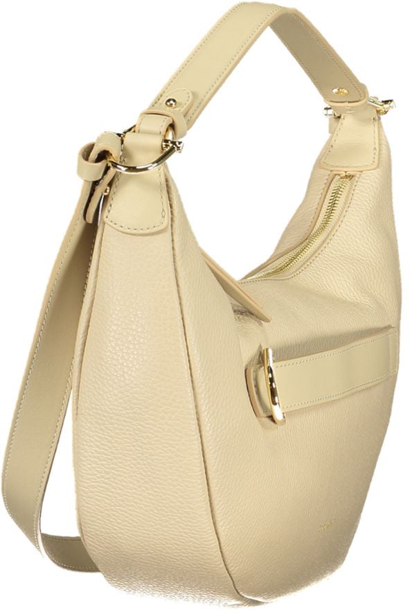 Coccinelle Coccinelle Beige Leather Women Handbag Maroon