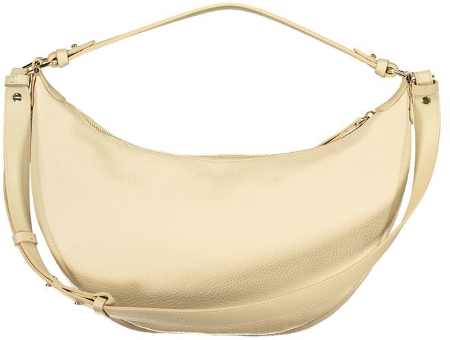 Coccinelle Coccinelle Beige Leather Women Handbag Maroon