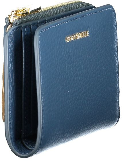 Coccinelle Coccinelle Blue Leather Women Wallet Blauw