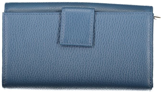 Coccinelle Coccinelle Blue Leather Women Wallet Blauw