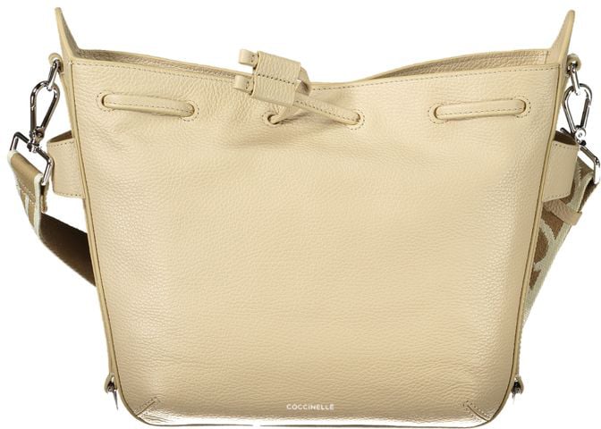 Coccinelle Coccinelle Beige Leather Women Handbag Maroon