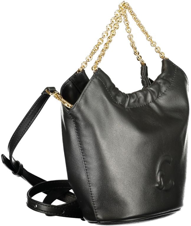 Coccinelle Coccinelle Black Leather Women Handbag Zwart