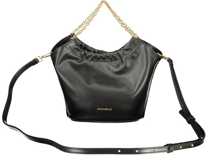 Coccinelle Coccinelle Black Leather Women Handbag Zwart