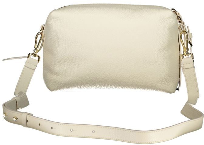 Coccinelle Bianco Leather Women Handbag Zwart