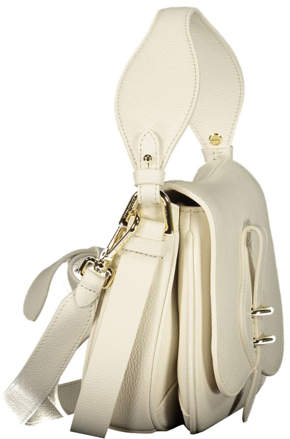Coccinelle Coccinelle White Leather Handbag Wit