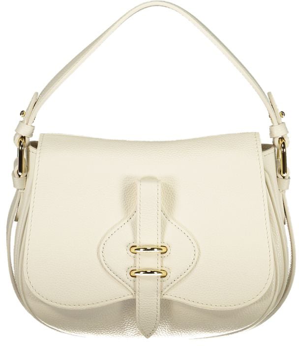 Coccinelle Coccinelle White Leather Handbag Wit