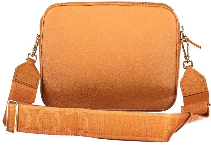 Coccinelle Coccinelle Arancione Leather Women Handbag Beige