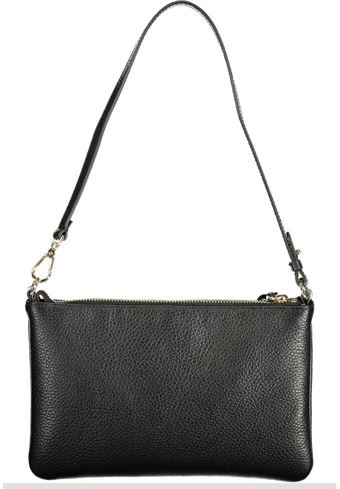 Coccinelle Coccinelle Black Leather Handbag Zwart