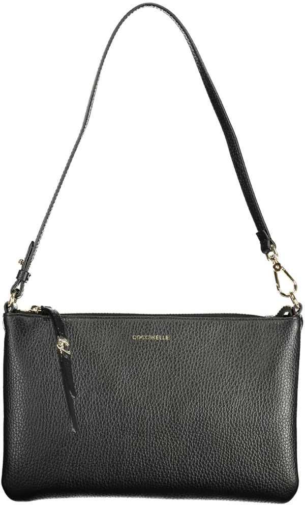 Coccinelle Coccinelle Black Leather Handbag Zwart