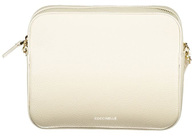 Coccinelle Coccinelle White Leather Handbag Wit