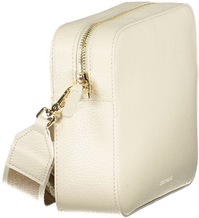 Coccinelle Coccinelle White Leather Handbag Wit