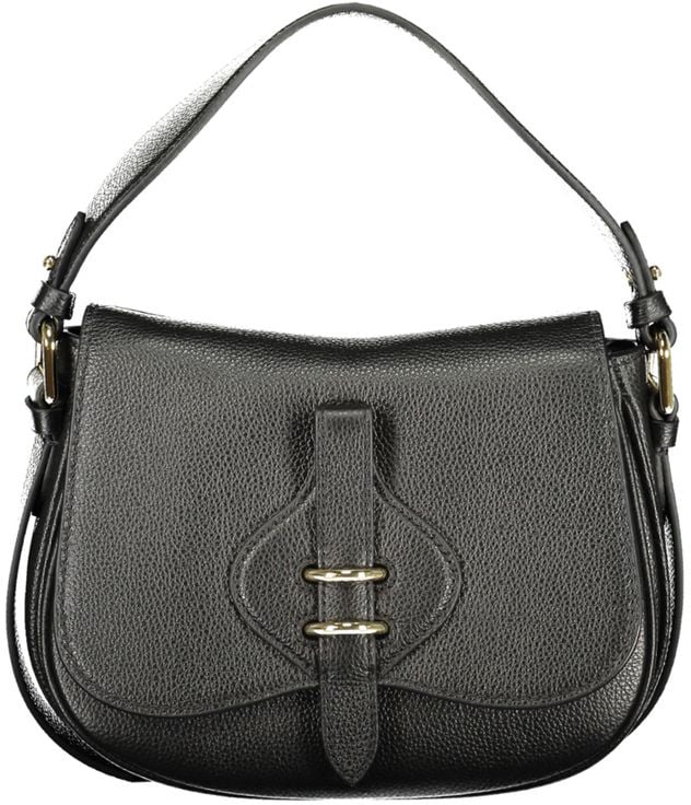 Coccinelle Coccinelle Black Leather Handbag Zwart