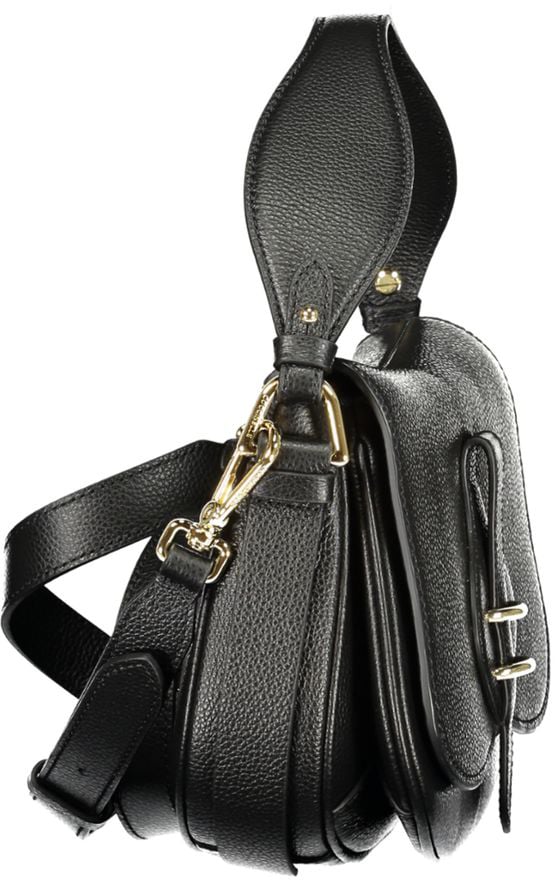 Coccinelle Coccinelle Black Leather Handbag Zwart