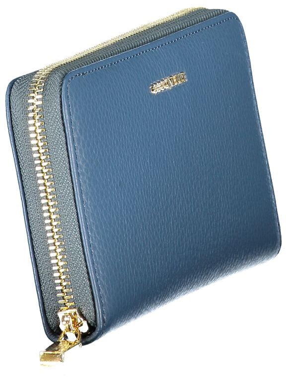 Coccinelle Coccinelle Blu Leather Women Wallet Blauw