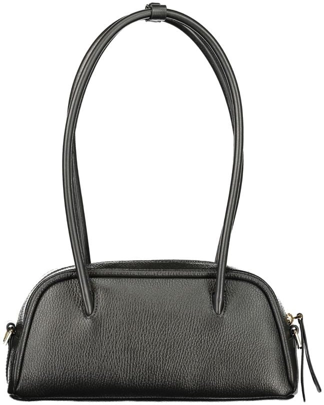 Coccinelle Coccinelle Black Leather Handbag Zwart