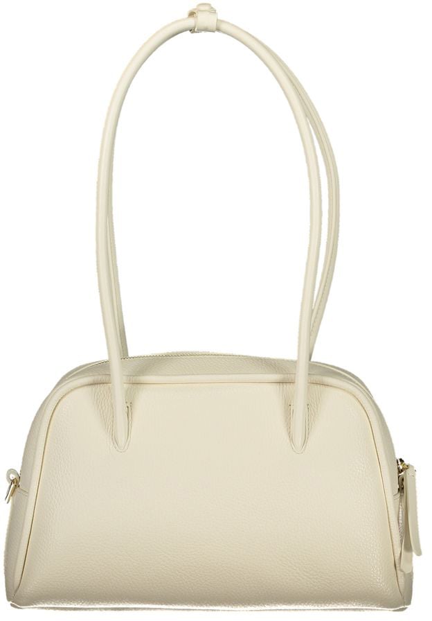 Coccinelle Coccinelle White Leather Handbag Wit