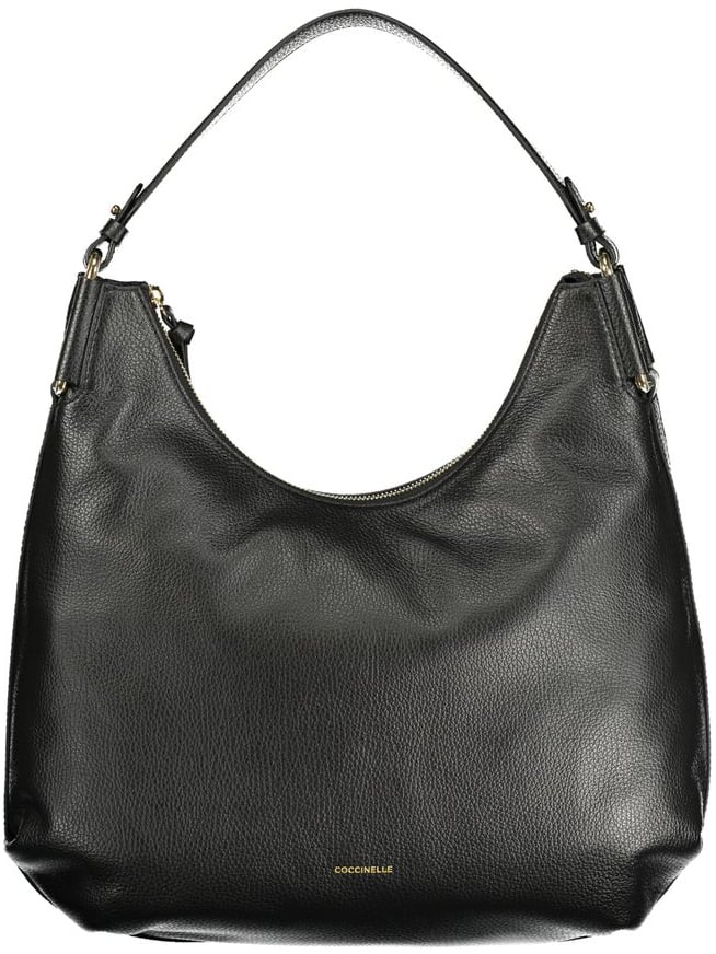 Coccinelle Coccinelle Black Leather Handbag Zwart