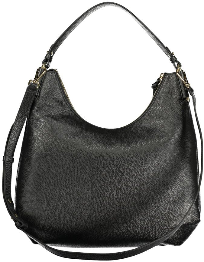 Coccinelle Coccinelle Black Leather Handbag Zwart
