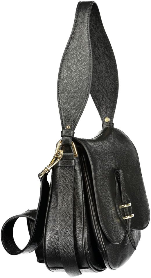 Coccinelle Coccinelle Black Leather Handbag Zwart
