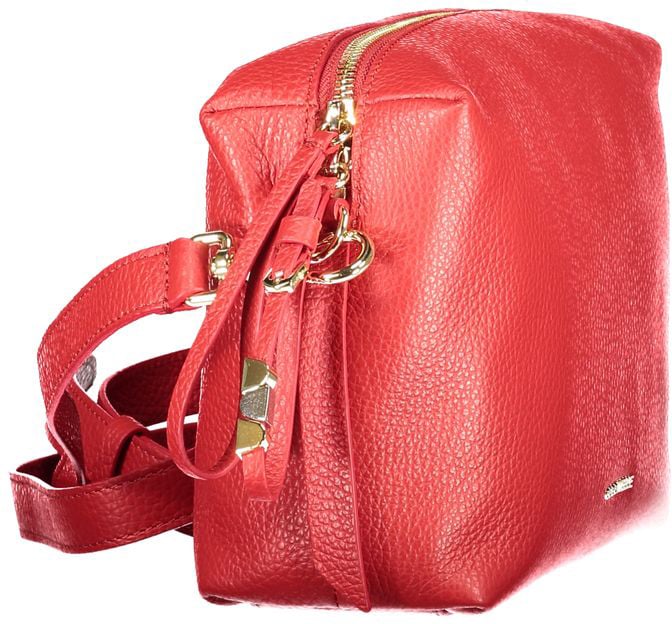 Coccinelle Coccinelle Red Leather Handbag Rood