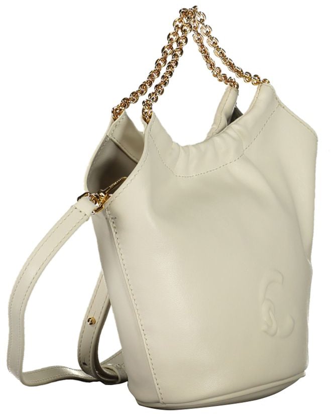 Coccinelle Coccinelle White Leather Handbag Wit