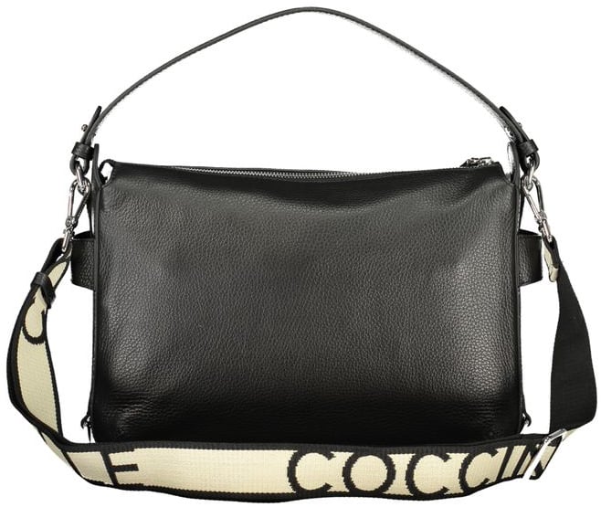 Coccinelle Coccinelle Black Leather Handbag Zwart