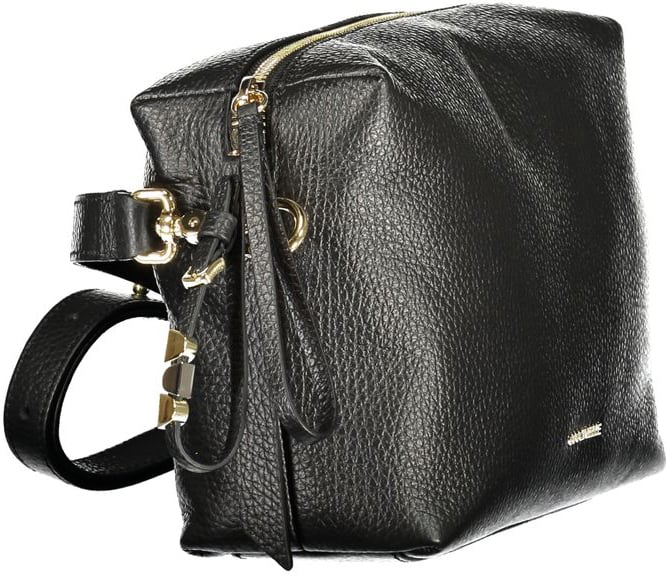 Coccinelle Coccinelle Black Leather Handbag Zwart