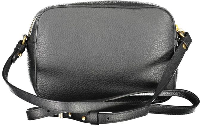 Coccinelle Coccinelle Black Leather Women Shoulder Bag Zwart