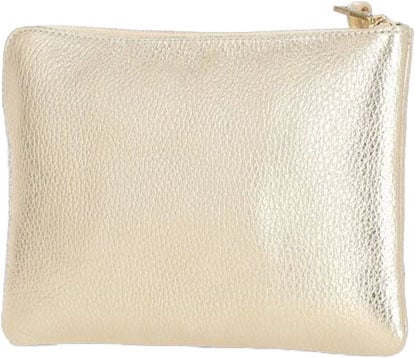 Coccinelle Coccinelle Gold Leather Clutch Bag Zwart