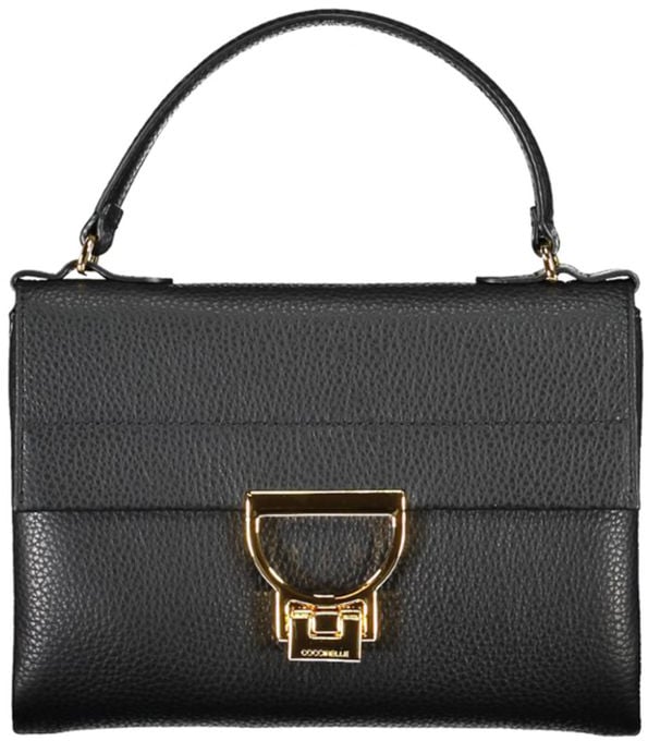 Coccinelle Coccinelle Black Leather Women Handbag Zwart