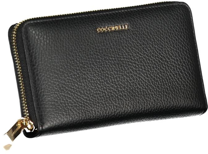 Coccinelle Coccinelle Elegant Leather Wallet with Multiple Compartments Zwart