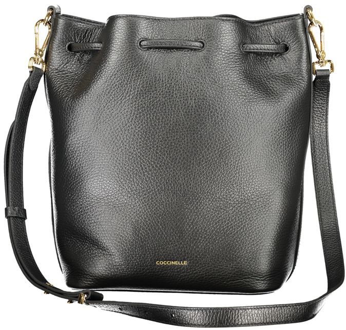 Coccinelle Coccinelle Black Leather Women Handbag Zwart