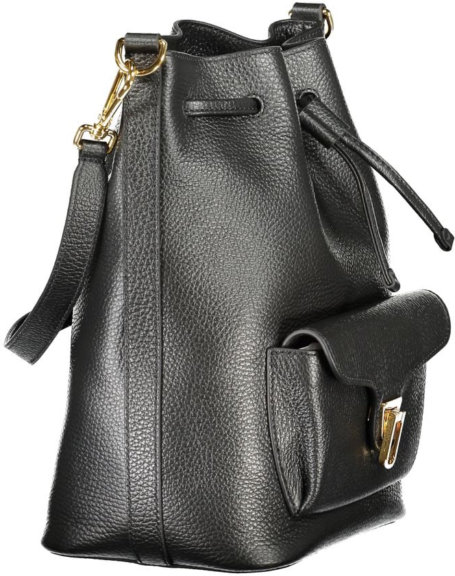 Coccinelle Coccinelle Black Leather Women Handbag Zwart