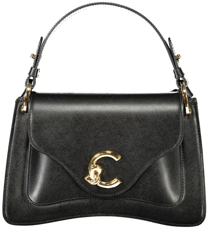 Coccinelle Coccinelle Black Leather Women Handbag Zwart