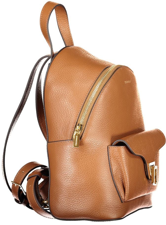 Coccinelle Coccinelle Marrone Leather Women Backpack Bruin