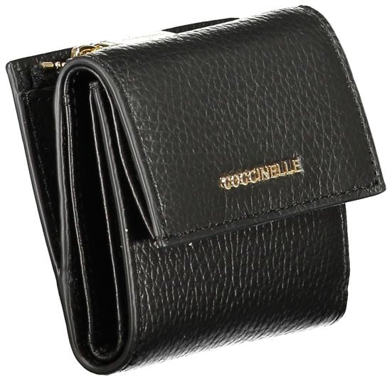Coccinelle Coccinelle Black Leather Women Wallet Zwart