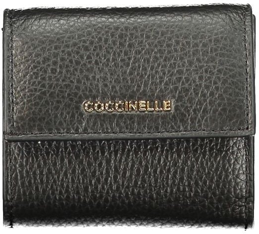 Coccinelle Coccinelle Black Leather Women Wallet Zwart