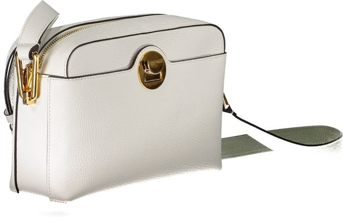 Coccinelle Coccinelle White Leather Shoulder Bag Wit