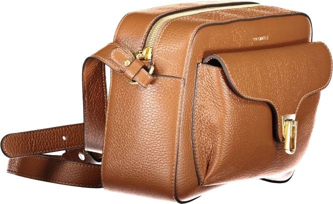 Coccinelle Marrone Leather Women Bag Bruin
